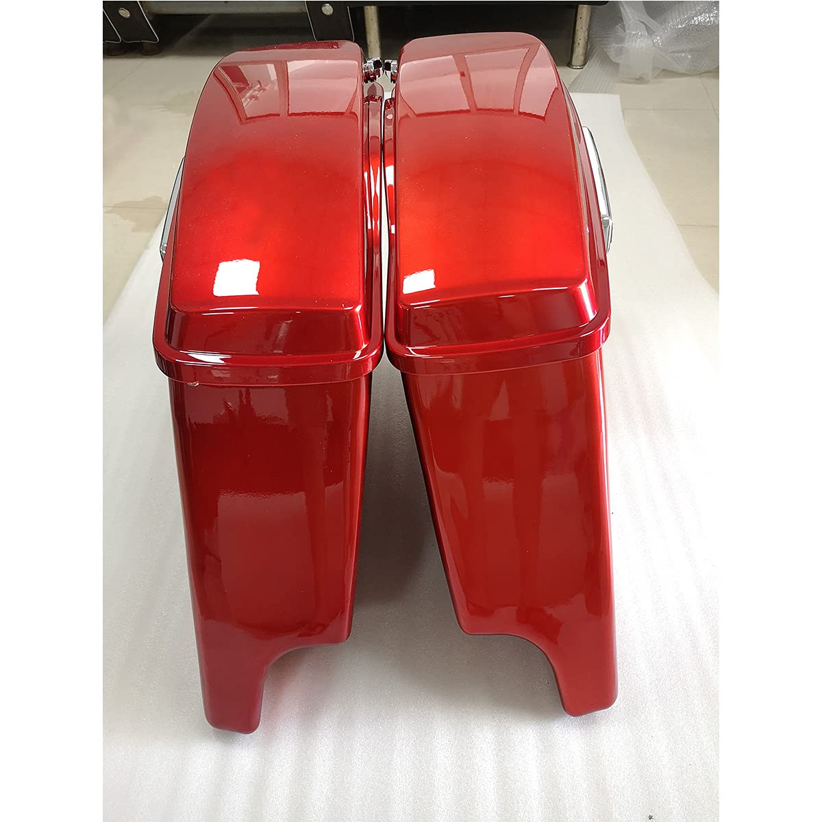 Amazon.com: ZXMOTO 5'' Stretched Extended Hard Saddlebags w/Chrome